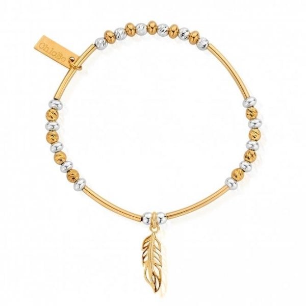 Women's Sparkle Filigree Feather Bracelet