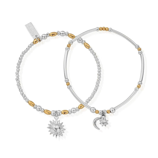 Gold and Silver Dusk To Dawn Set Of 2