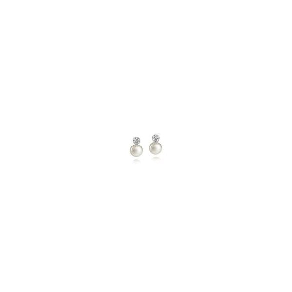 AMBERLEY SMALL DISC PEARL EARRINGS