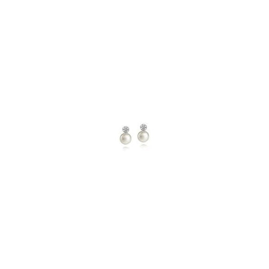 AMBERLEY SMALL DISC PEARL EARRINGS