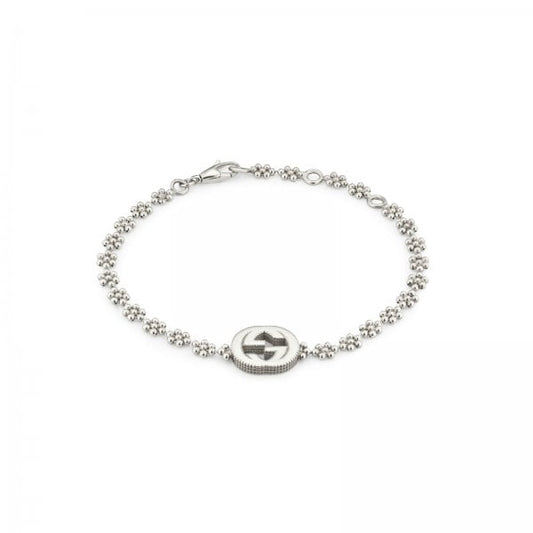 Gucci Interlocking Silver Bracelet