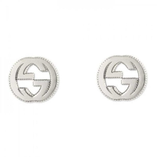Gucci Interlocking Earrings Silver