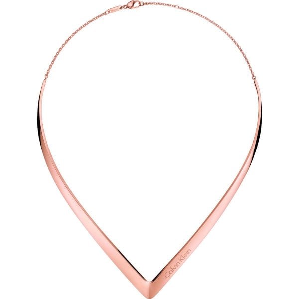 CK Outline Rose Gold Choaker Necklace