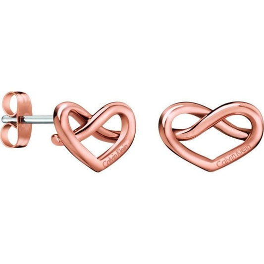 CK Charming Rose Gold Stud Earrings