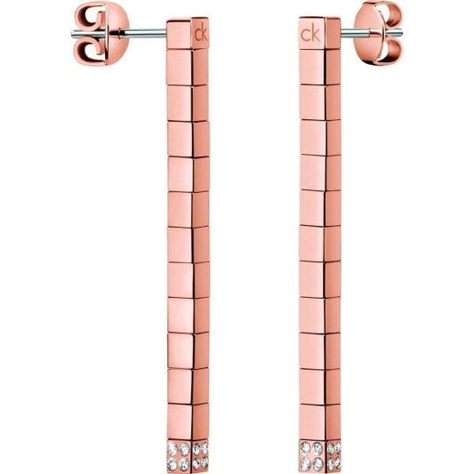 CK Tune Rose Gold Hanging Earrings