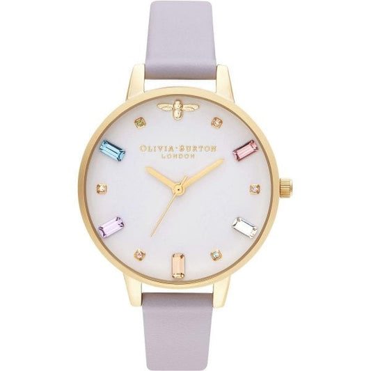 OB Rainbow Bee Demi Parma Violet & Gold Watch