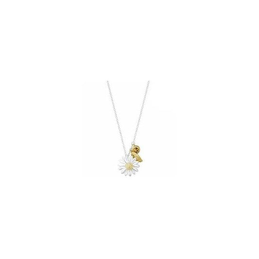 15mm Daisy & Feather Necklace