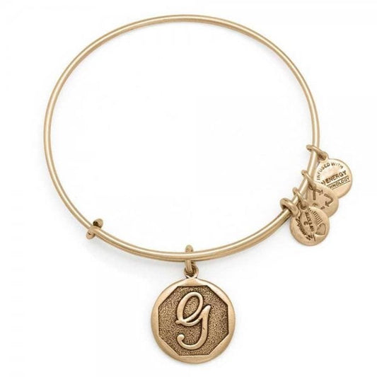Initial 'G' Charm Bangle