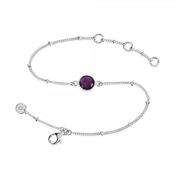 Amethyst Silver Bracelet
