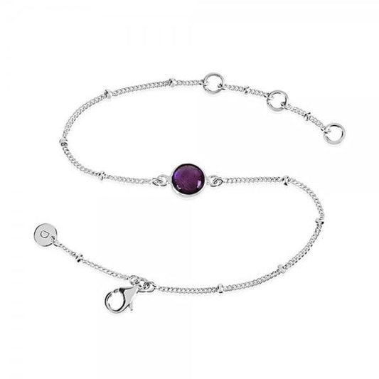 Amethyst Silver Bracelet