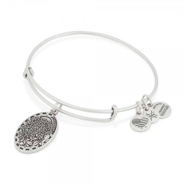 Daughter Charm Bangle Silver