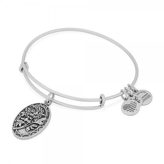 Mom Charm Bangle Silver