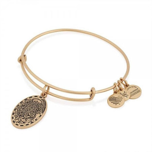 Gold Daughter Charm Bangle