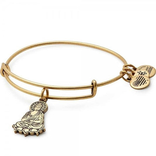 Alex & Ani Path of Symbols Buddah Gold Bangle