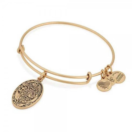 Gold Grandmother Charm Bangle