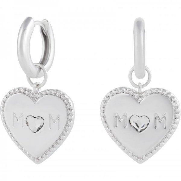 Mother's Day Mum Huuggie Hoop Silver Earrings