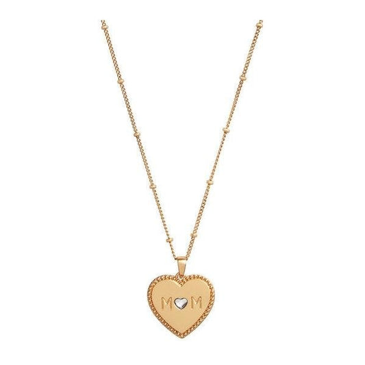 Mother's Day Mom Necklace Gold