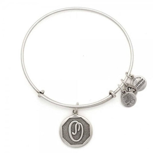 Alex & Ani Path of Symbols 'O' Charm Bangle