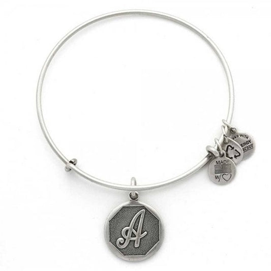 Alex & Ani Path of Symbols 'A' Charm Bangle