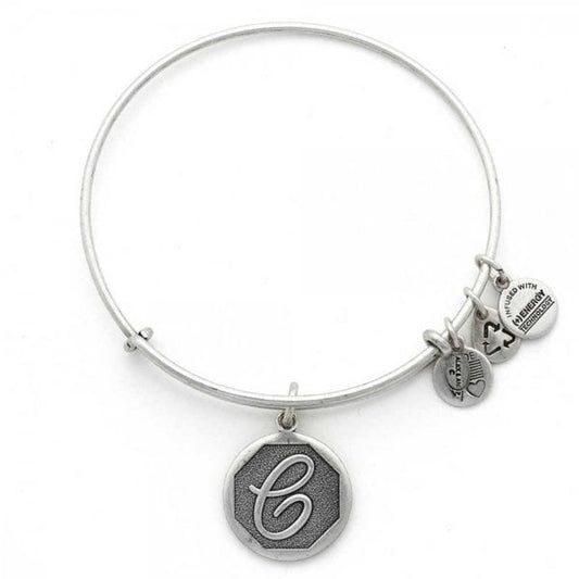 Alex & Ani Path of Symbols 'C' Charm Bangle