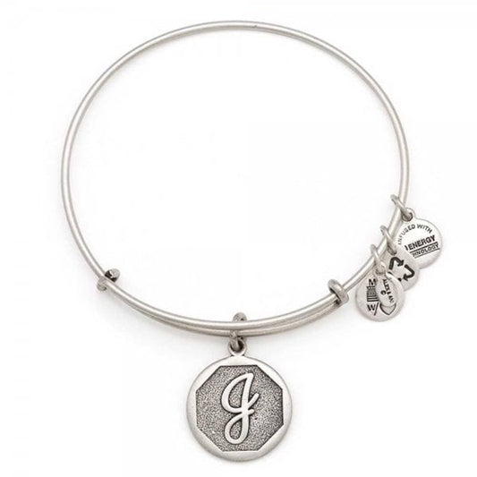 Alex & Ani Path of Symbols 'J' Charm Bangle