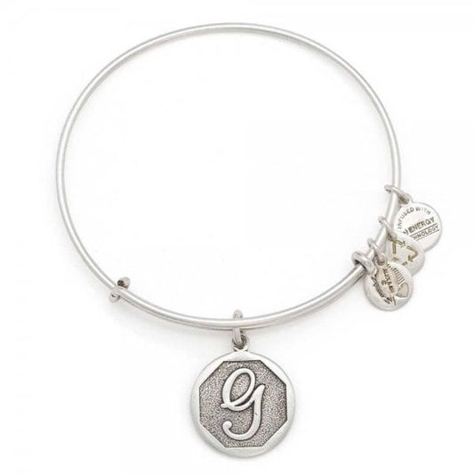 Alex & Ani Path of Symbols 'G' Charm Bangle