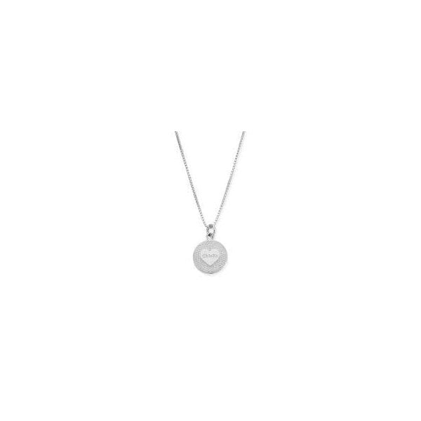 Silver Circle of Love Necklace