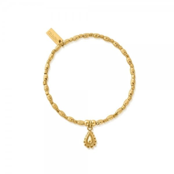 CHLOBO GOLD SOUL GLOW RAIN DROP BRACELET