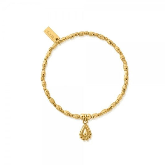 CHLOBO GOLD SOUL GLOW RAIN DROP BRACELET