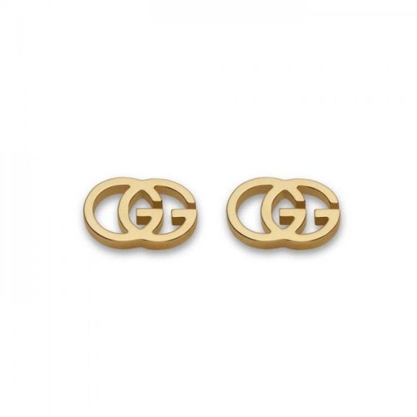 Gucci Running G Stud Ladies Earrings Yellow Gold