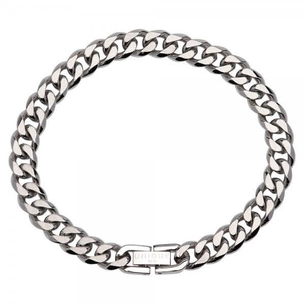 Unique Curb Chain Bracelet 21cm