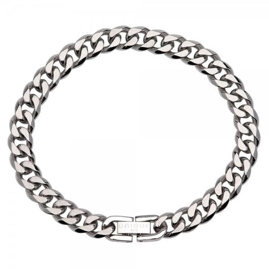 Unique Curb Chain Bracelet 21cm
