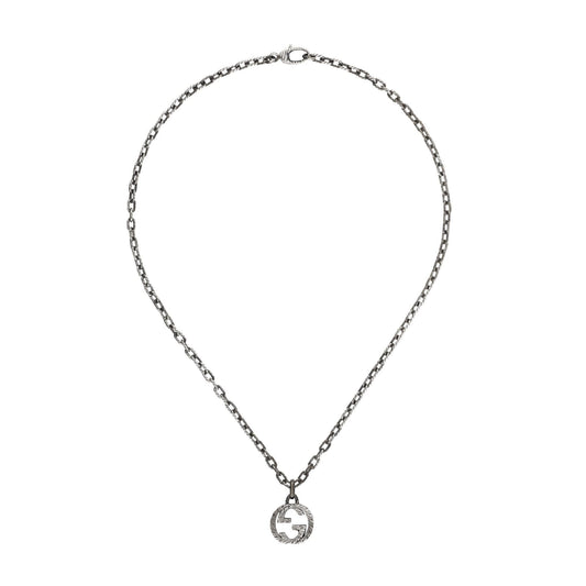 Gucci Interlocking G Sterling Silver Necklace 45cm