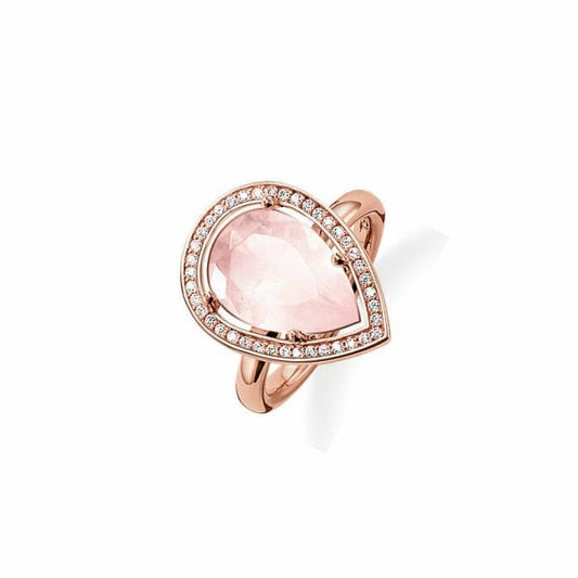 Thomas Sabo Rose Gold Oval Ring SIZE 54