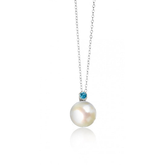 Large White Pearl Short Pendant