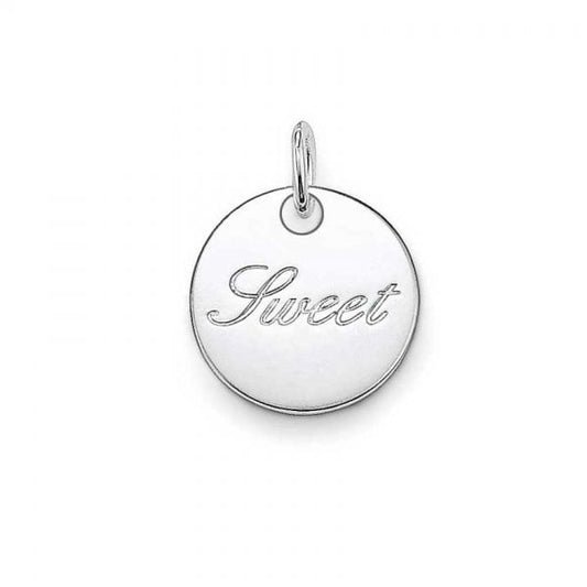 "Sweet" Disc Pendant