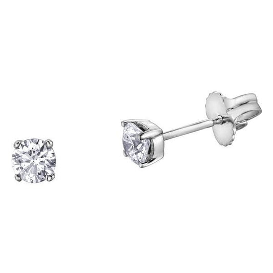 9ct WG Diamond Earrings