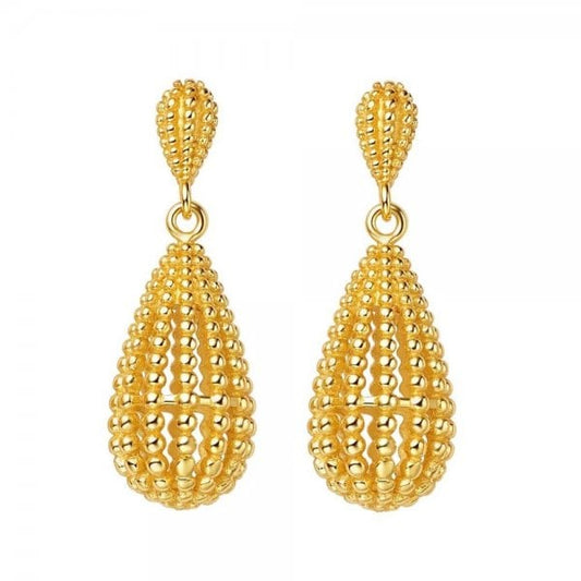 Bella 18ct Yellow Gold Plated Drop Earrings