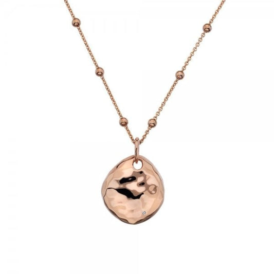 Touch Circle Pendant Rose Gold