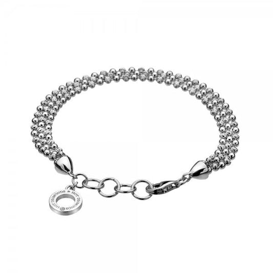 Hot Diamonds Garland Deluxe Sterling Silver Bead Bracelet