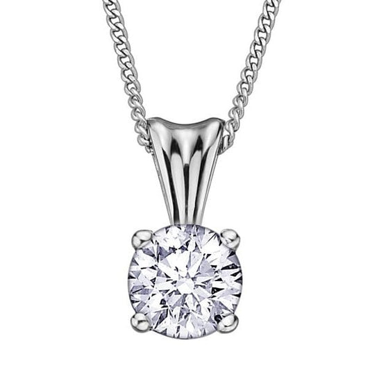 18ct WG/PD .50ct Diamond Pendant