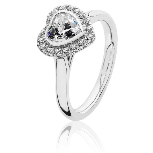 Heart Shaped Ring - UK SIZE M