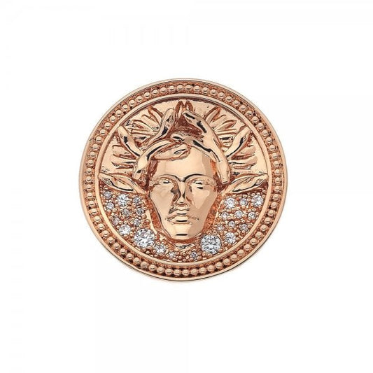 Medusa Bianca Rose Gold Plated Coin - 33mm