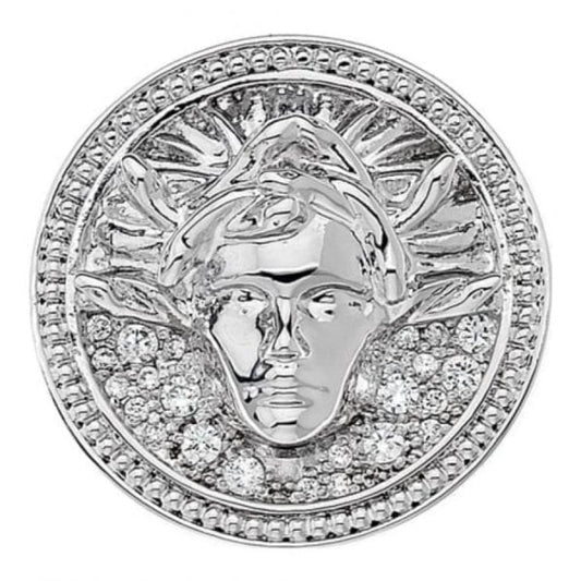Emozioni By Hot Diamonds Silver 25mm Medusa Bianca Coin