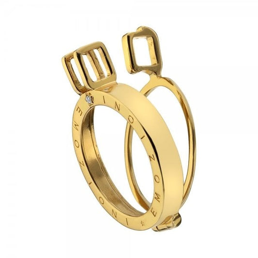 Hot Diamonds Emozioni Gold Plated Silver 25mm Coin Keeper