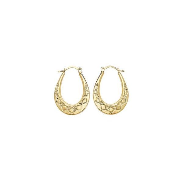 9ct Yellow Gold Creole Earrings