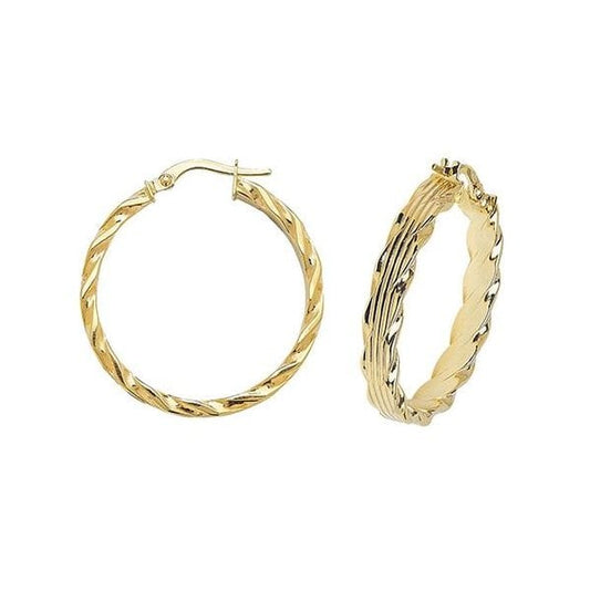 25mm Gold Hoop Earrings