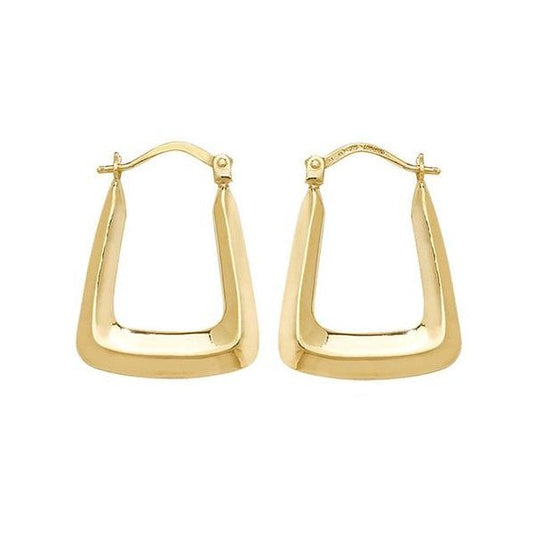 9ct Yellow Gold Creole Earrings