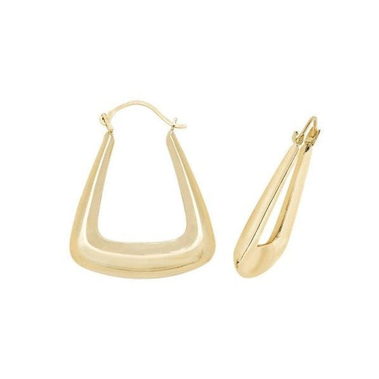 9ct Yellow Gold Creole Earrings