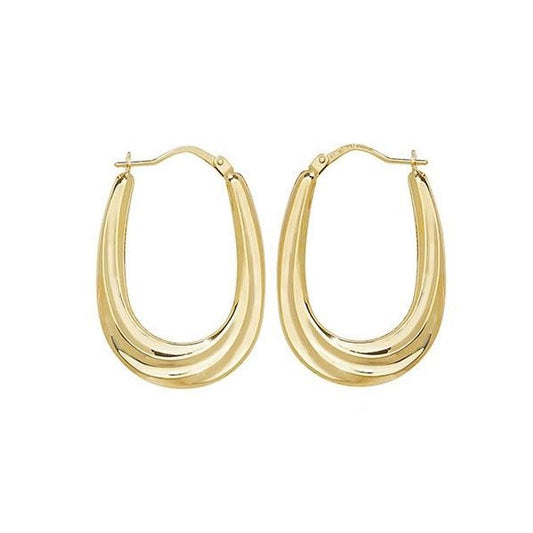 9ct Yellow Gold Creole Earrings